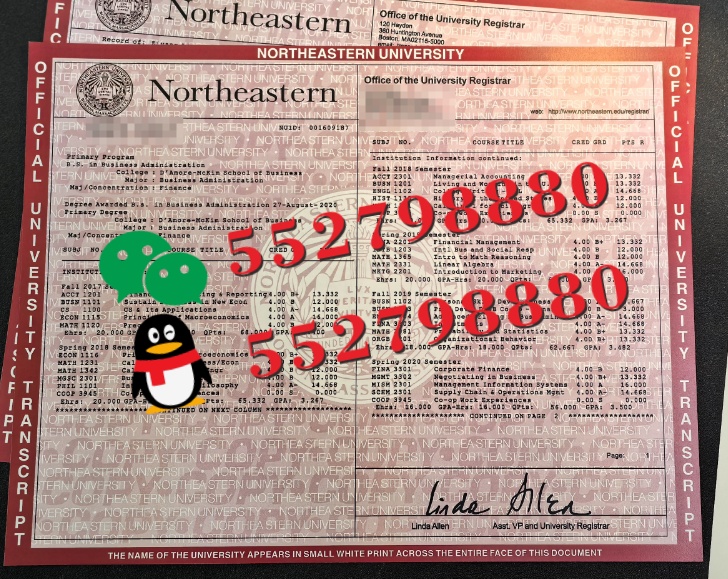 美国东北大学毕业证实拍/美国东北大学毕业证防伪解析