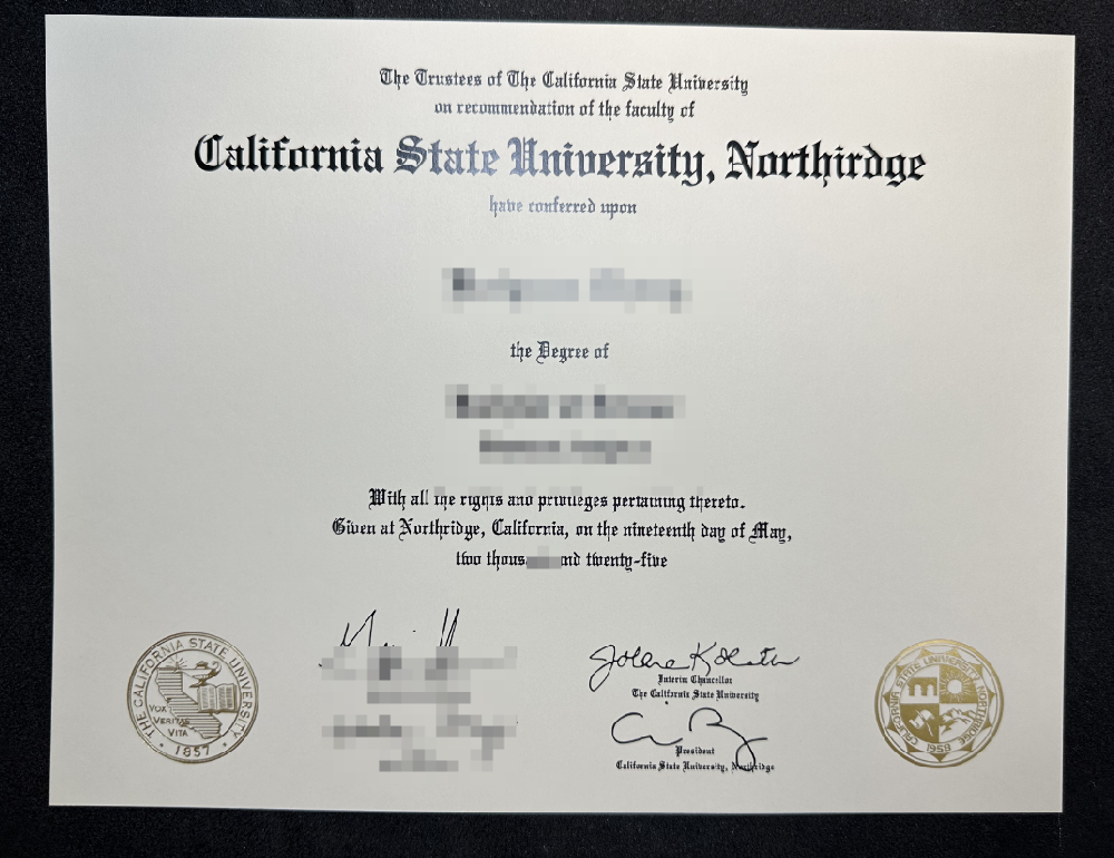 购买到加州州立大学北岭分校毕业证书的客户评价